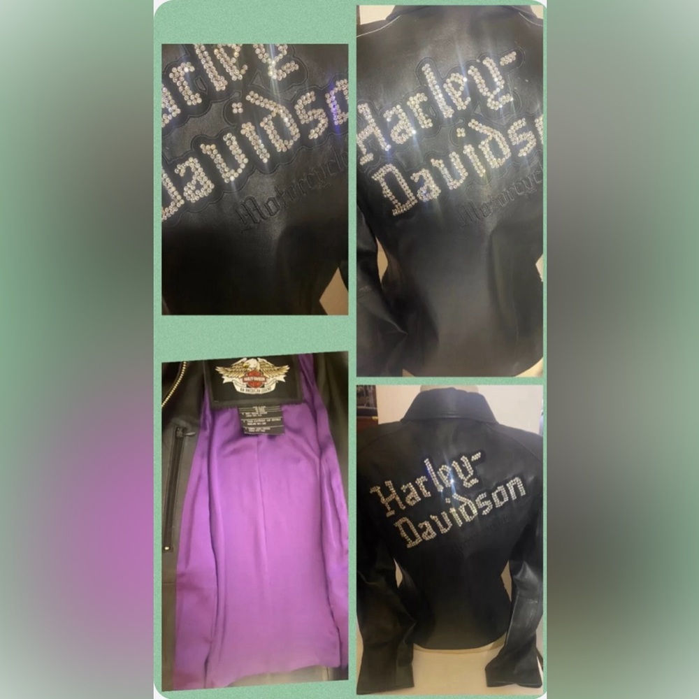 Harley Davidson Ladies Small Bling Leather